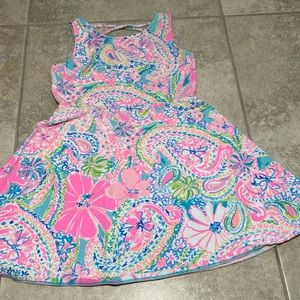 Lilly Pulitzer Pink and Blue Paisley Kids Dress